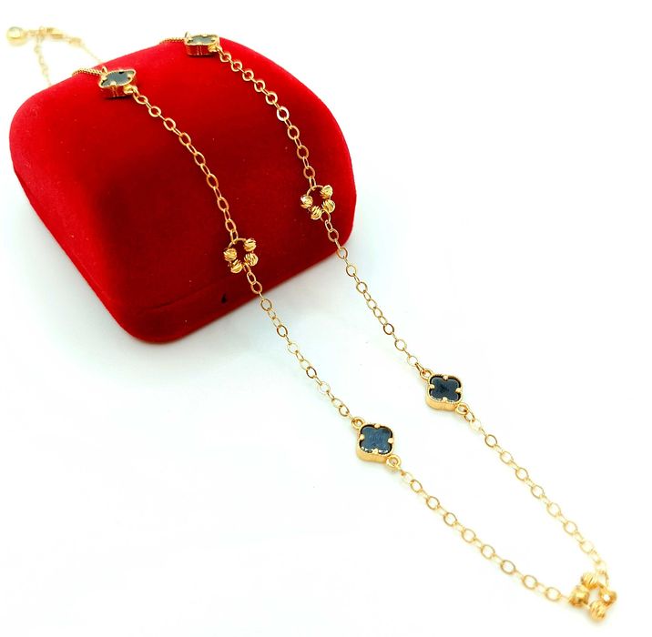 Złoty naszyjnik Zdobiony NOWY PR.585 W:4,60gr Dł.42-45cm InterSKLEP