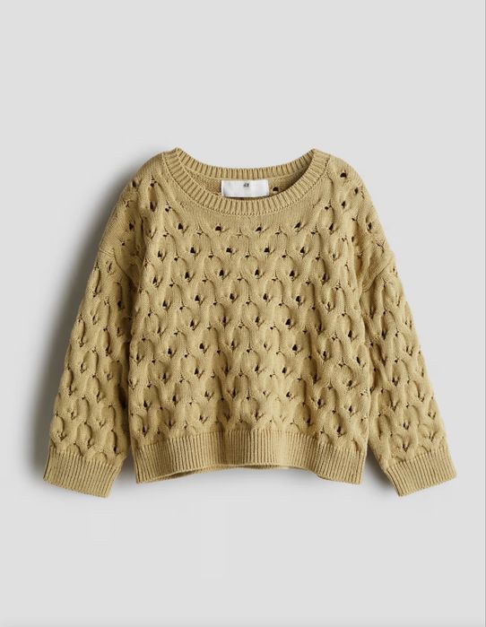Стильна зелена жовта кофта від H&M для дівчинки 2-3 роки (98 см)