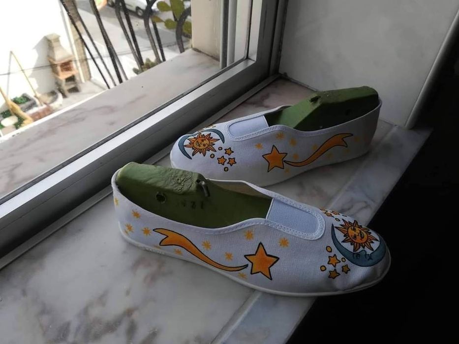 Sabrinas com pintura