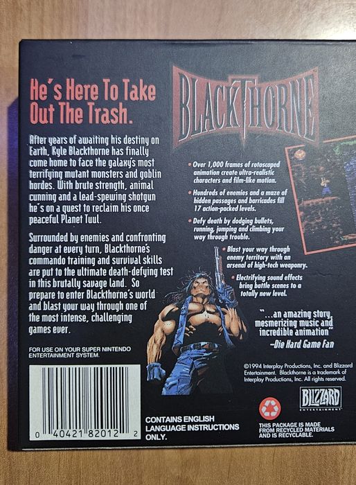 Blackthorne (Snes) Super Nintendo