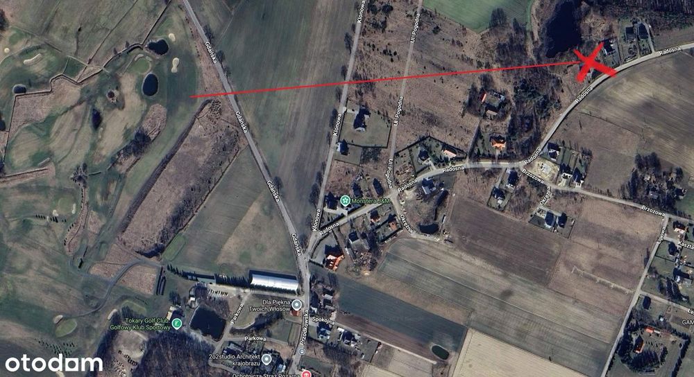 Tokary Golf 500m, ul Radosna