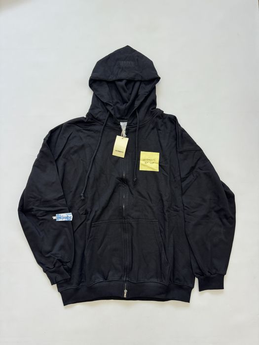 зип худи Vetements Logo patch zip up M L