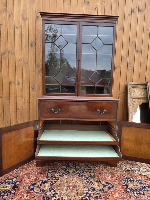 Oryginalna angielska sekretara sekretarzyk biurko witryna #2108 Węgrów