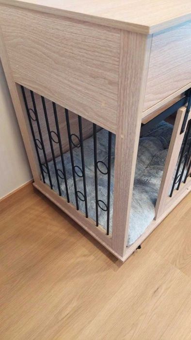 Móvel/ crate para cão em madeira