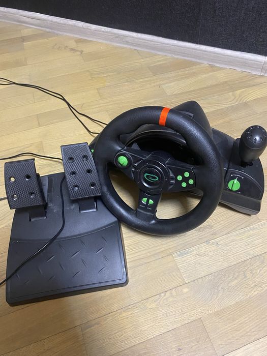 Руль  Esperanza Nitro з педалями і коробкою передач.