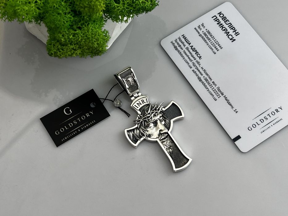 Масивний срібний хрестик арт 09 (27грам)