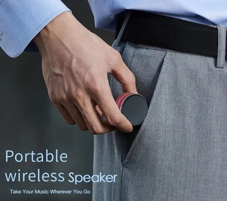 Бездротова Bluetooth Mini колонка присоска вібро динамік.