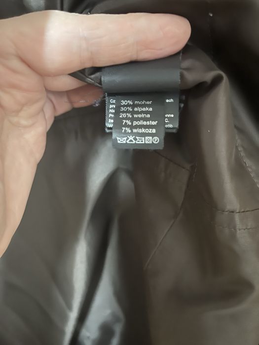 Plaszcz zimowy monnari rozm. S moher alpaka welna