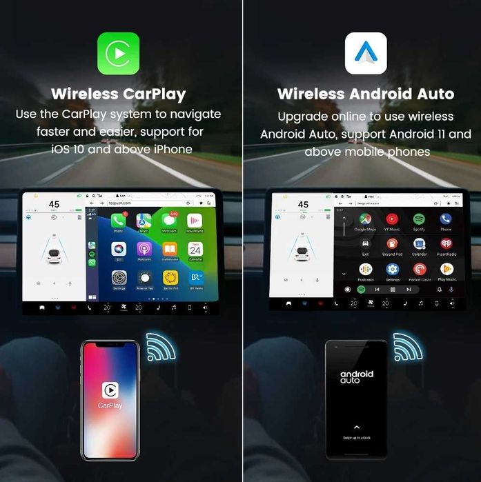 CarlinKit T2C for Tesla  - беспроводной адаптер CarPlay / Android Auto
