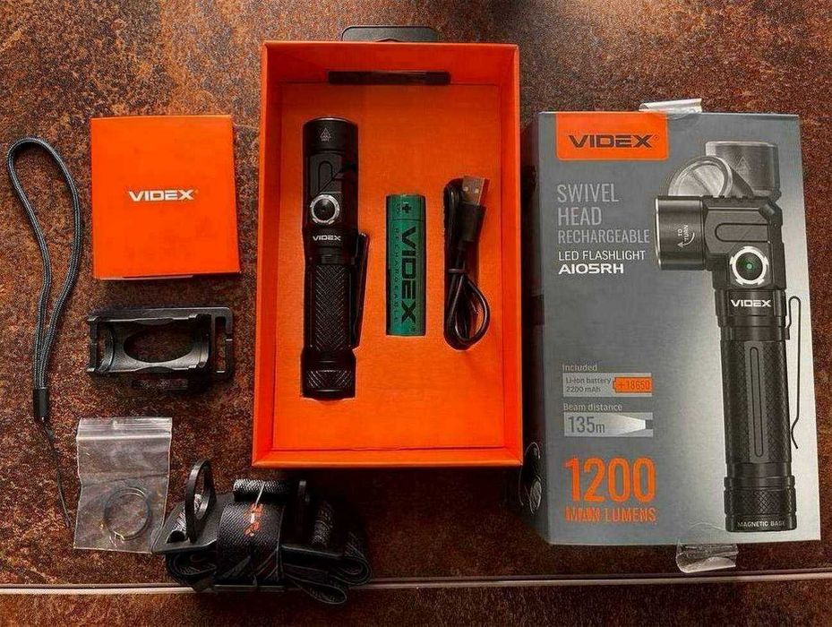 Портативний світлодіодний ліхтарик videx 5000K