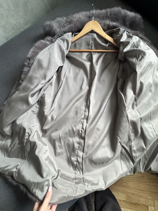 Шуба з блакитноі норки