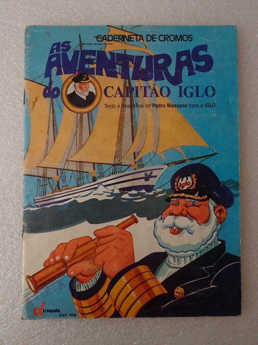 Caderneta de cromos As Aventuras do Capitão Iglo - tem 74 cromos