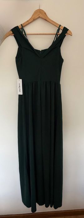Vestido verde cerimonia