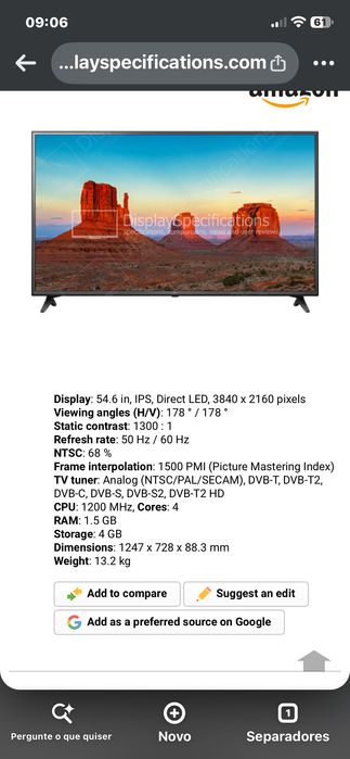 Smart tv 55 polegadas