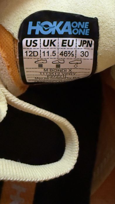 hoka bondi x buty biegowe 46 2/3