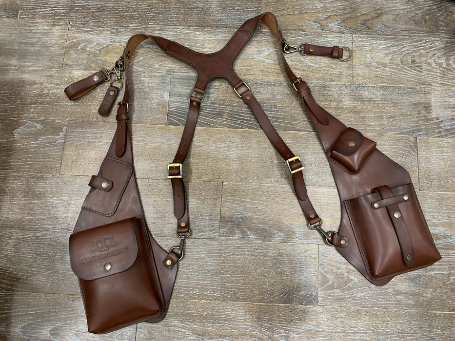 Разгрузка, разгрузочный жилет, пояс ручной работы из натуральной кожи