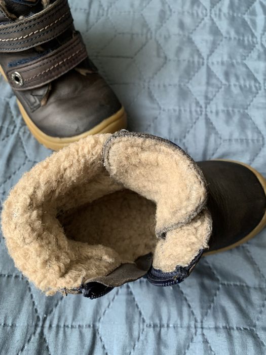 Зимові з натур.шкіри ботіночки, 24 р. LASOCKI