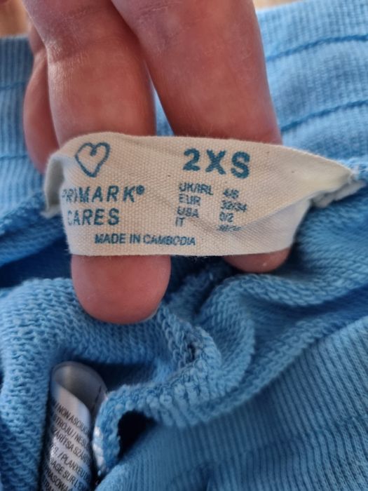 *Przepiękny*Niebieściutki dresik rozm.XXS Primark,Sinsay