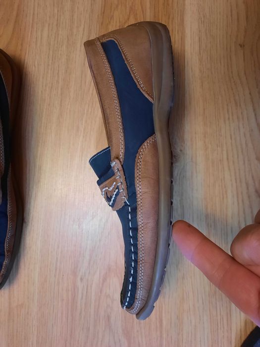 Мужские кожаные мокасины clarks 44 p.