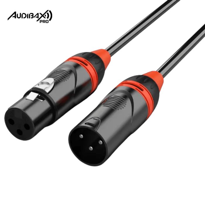 Audibax Pro Preto Cabo DMX 3 pinos 10 metros Preto
