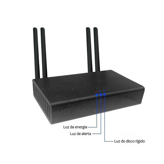 Conjunto Vigilância * 4 Câmaras FullHD * Sem Fios * Deteção de Pessoas