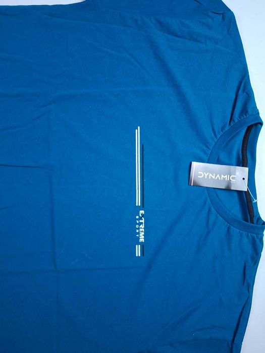 Koszulka męska bawełna t-shirt męski turecki DYNAMIC 4XL obwód 126 cm