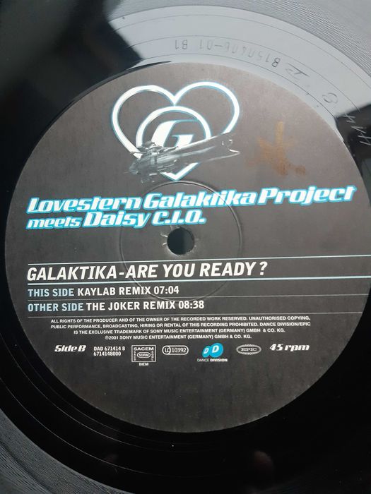 maxi winyl Lovestern Galaktika Project–Are You Ready Kaylab Rmx trance