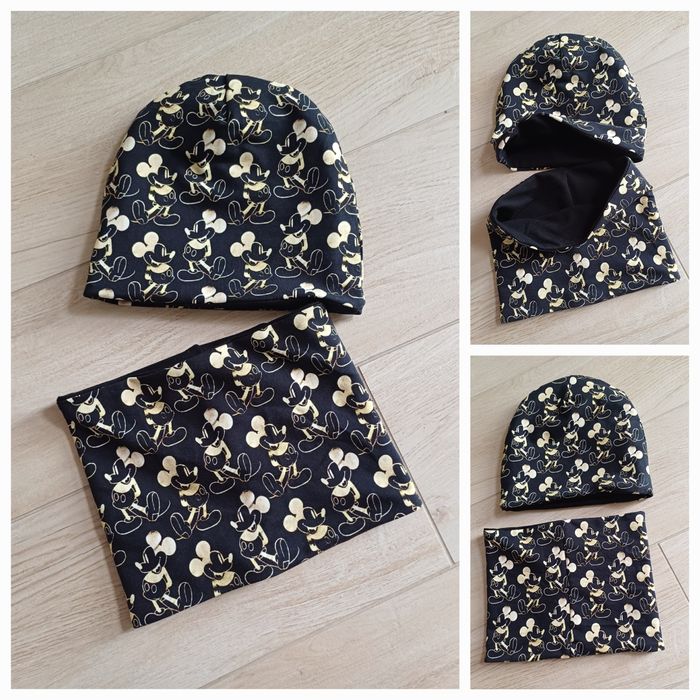 Komplet czapka I komin dwuwarstwowy do 58 cm