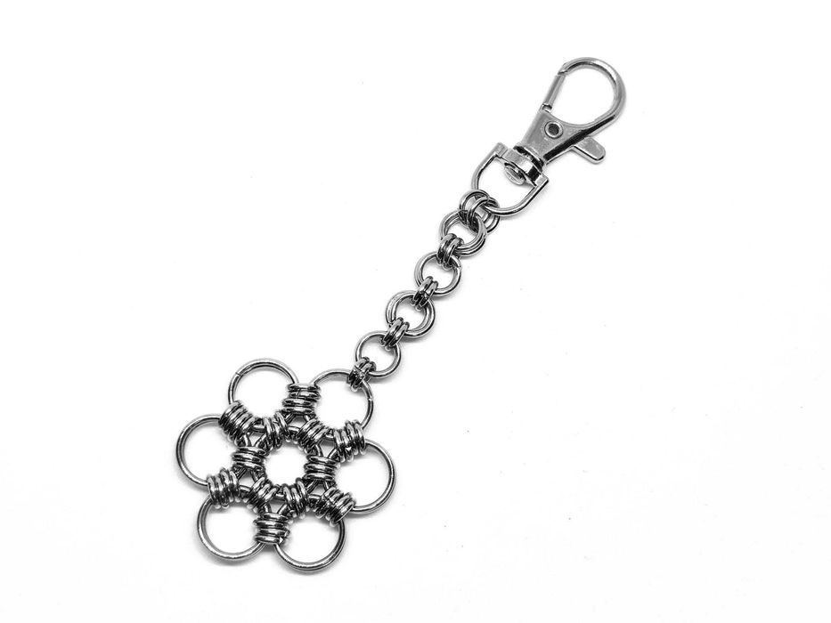Breloczek Chainmaille - Ręcznie Robiony, Styl Gotycki/Dark Fairycore
