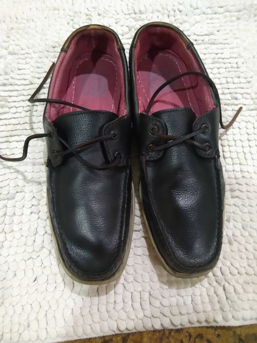 Мужские,кожаные мокасины-топсайдеры,Португалия.недорого