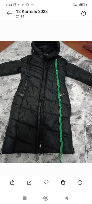 Продам пуховик черный