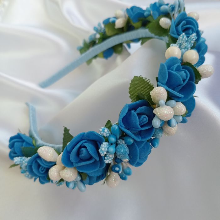 Зимові вушка. Новорічні обручі. Обруч з ягідками