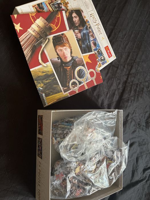 Puzzle Harry Potter nieużywane (2x1000) + duży dwustronny plakat