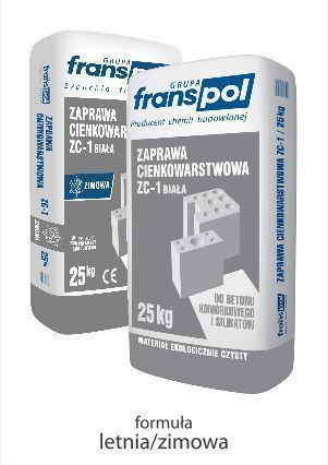 Zaprawa cienkowarstwowa M10 biała franspol 25kg