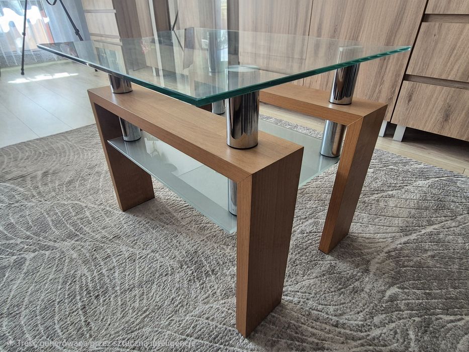 Stolik kawowy, szklany.