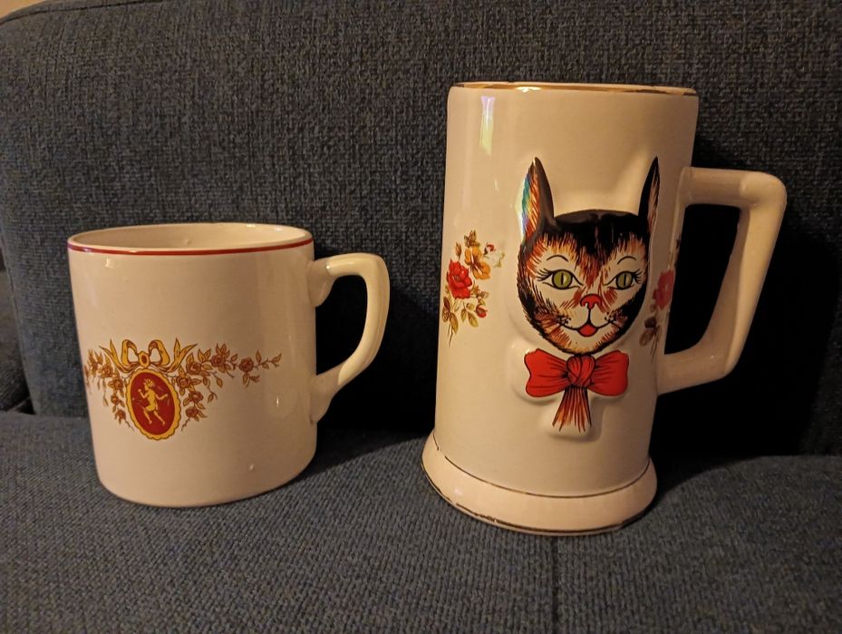 Caneca cerâmica / loiça de coleção antiga e rara	Vintage*
