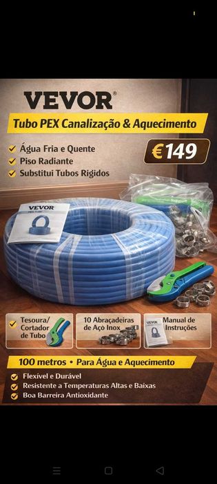 Tubos PEX 450€ as 3 unidades. Oportunidades