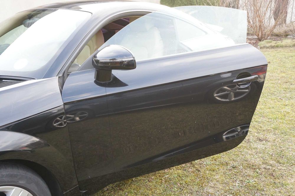 Audi TT 8J Coupe Cabrio Kabrio drzwi Lewe kompletne lusterko czarne