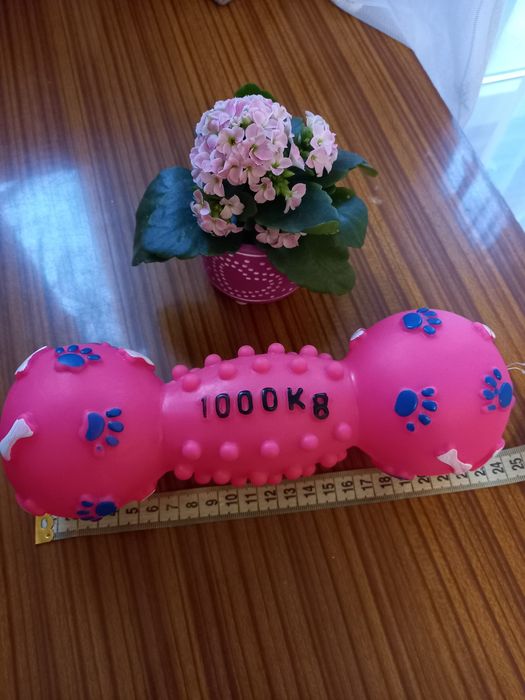 Іграшка Trixie Гантель з пискавкою для собак 24см (вініл)
