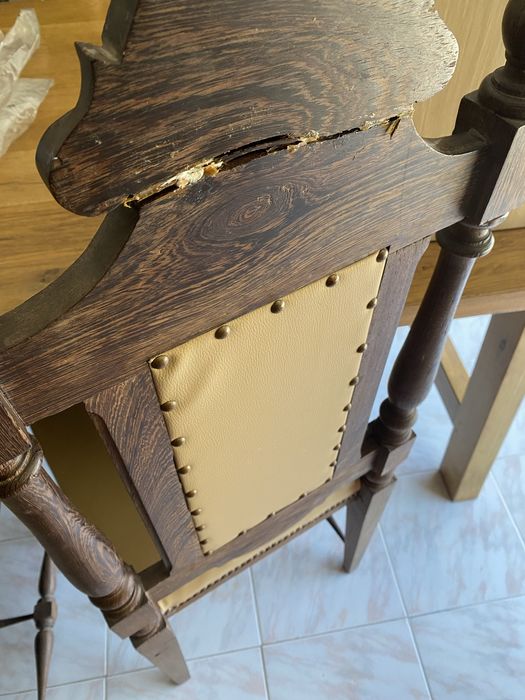 Conjunto 6  cadeiras de estilo rústico-tradicional