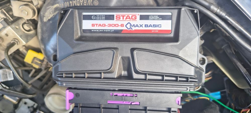 ГБО 4 поколения на 6 цилин. Stag 300-6 Qmax Basic, форсунки HANA, б/у -  с BMW