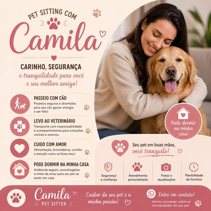 Pet sitting cuidadora de cães