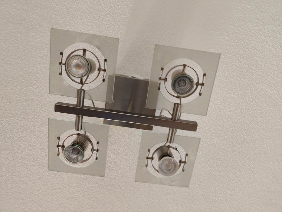 Candeeiro teto quádruplo