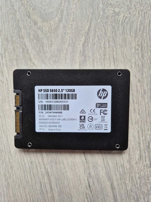 SSD диск 120GB HP S650 (SATA3 \ 2.5"). Trade-IN