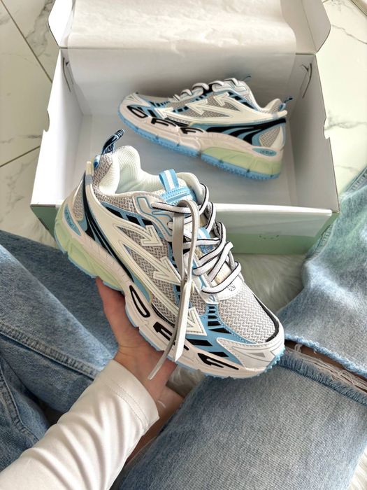 Кросівки Off-White Be Right Back Blue White•Офф-Вайт Бе Рігт (білі,голубі), off-white be right
