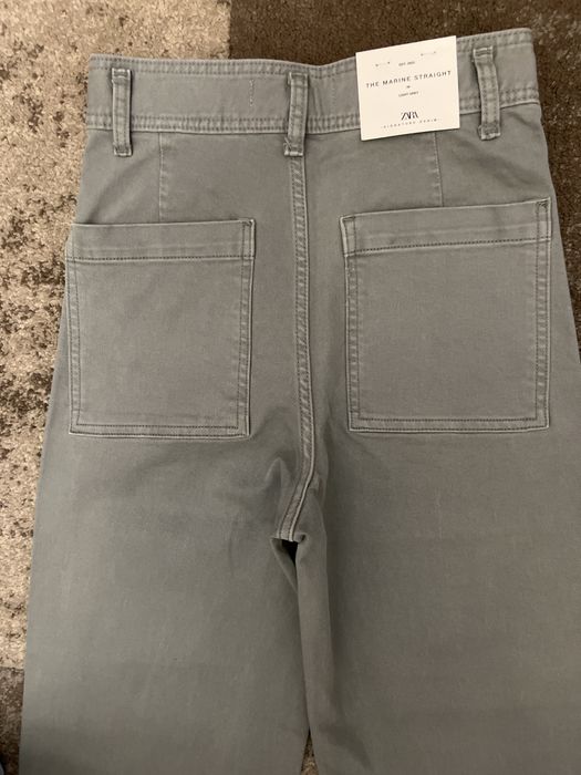 Nowe Zara Jeansy z wysokim stanem szerokimi nogawkami r.36