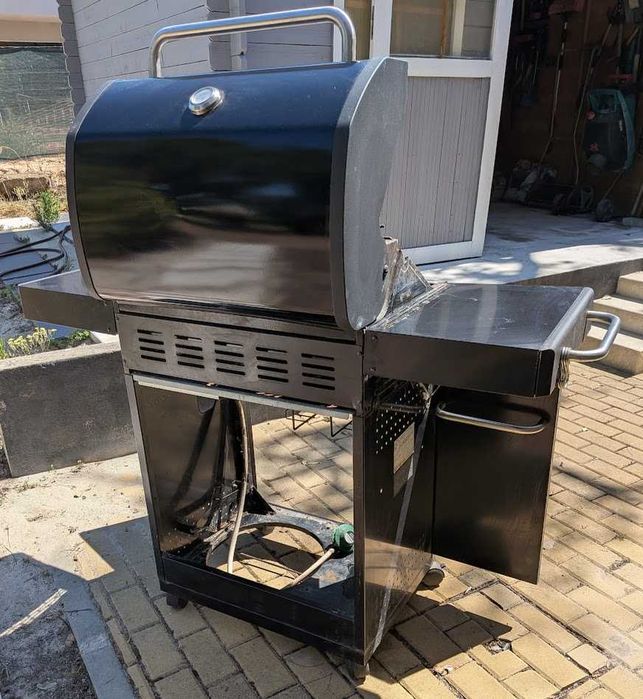 Barbecue a gás com 3 queimadores 128x53x115 cm Naterial