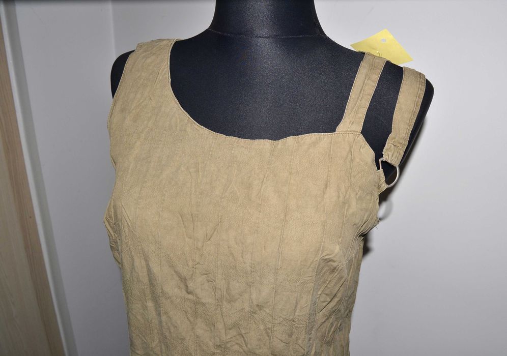 18^ ELLA letnia sukienka z bawełny khaki 42/44