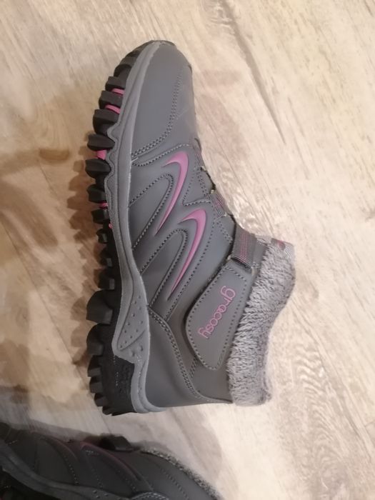 Gracosy buty damskie ocieplane trekkingowe 39