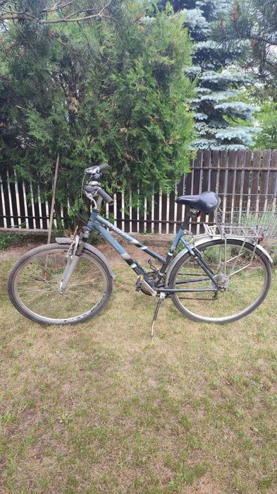 Rower kross trekking z koszem